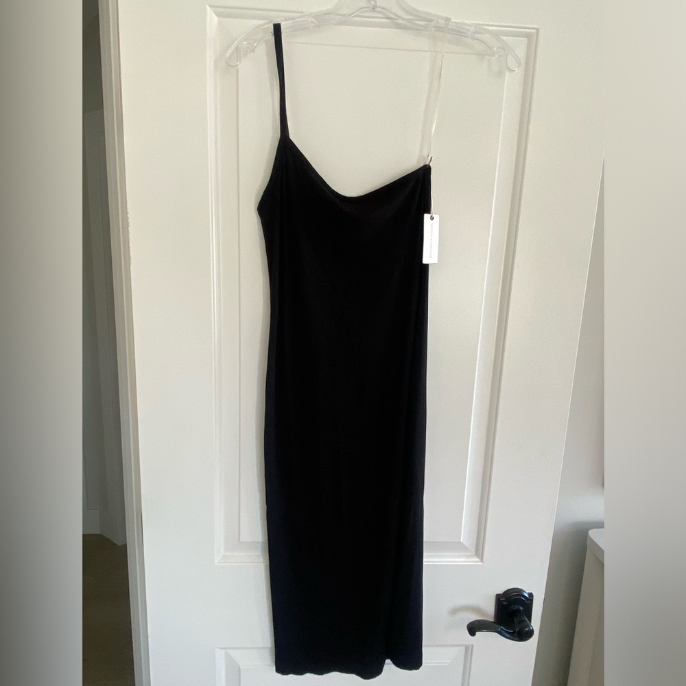 One Shoulder Midi Bodycon Dress